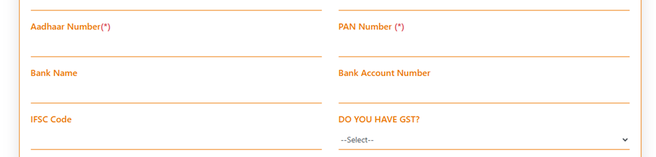 Provide identity and bank details