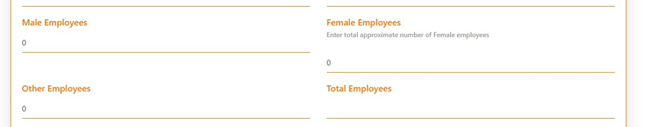 Fill in employee details