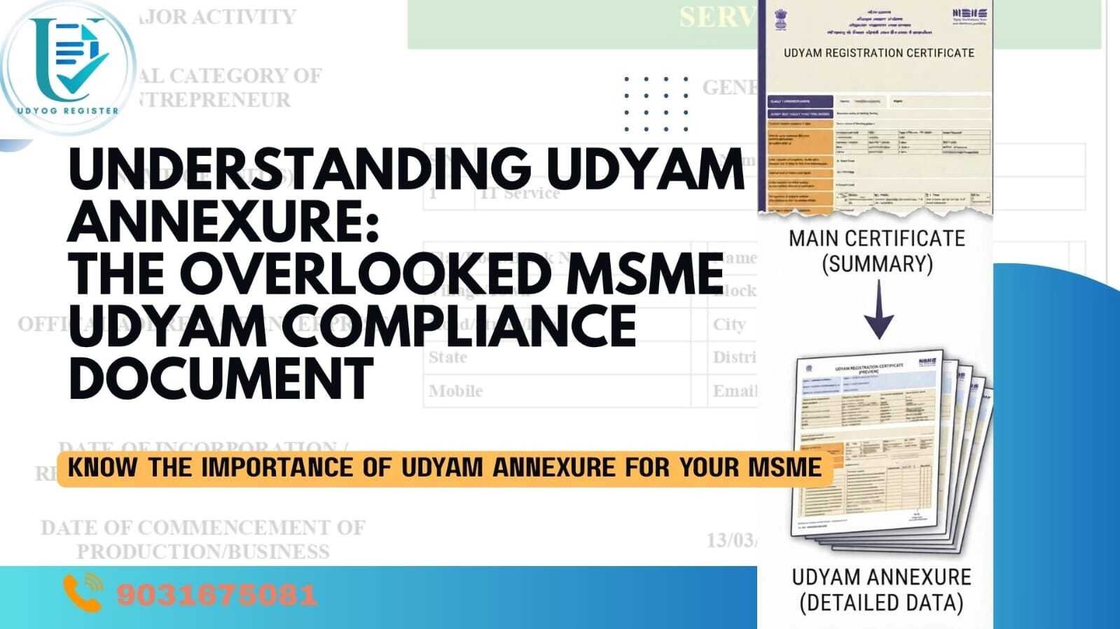 Understanding Udyam Annexure: The Overlooked MSME Udyam Compliance Document